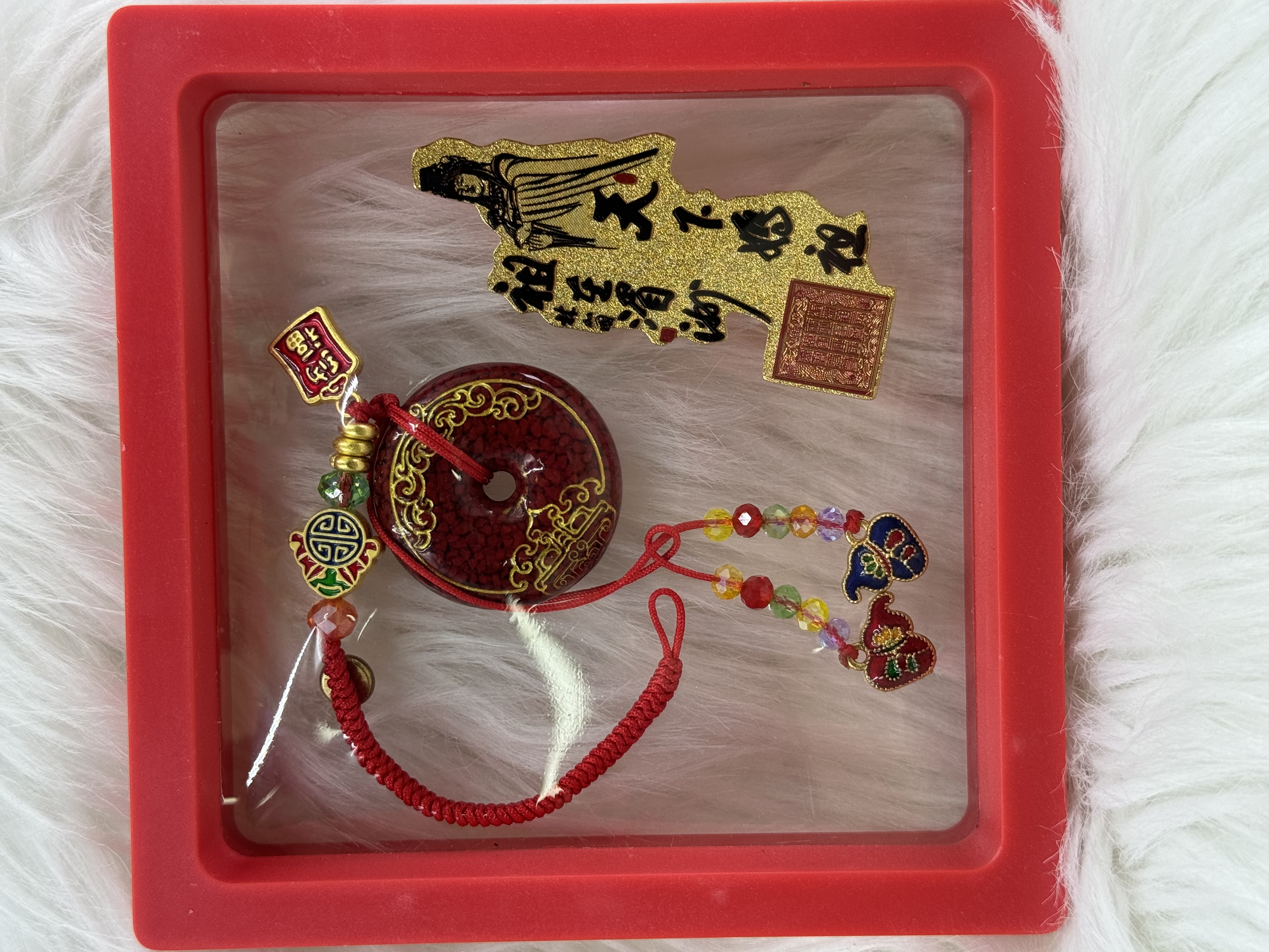 朱砂妈祖平安扣